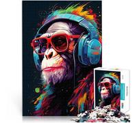 Jigsaw Puzzle for teenagers 1000 Pieces Playful Primate Handgeschwindigkeitswettbewerb Geschenkideen52x38cm