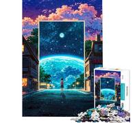 Jigsaw Puzzle for Teenagers 1000 Pieces Portal to The Universe Practical Game Challenging Game Toys Gifts Ideas Precision Cutting (Size 38x26cm)