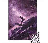 Jigsaw Puzzle for Teenagers 1000 Pieces Purple Galaxy Surfing Puzzle for Adults DIY Toys Analysis And Logic Difficult And Challenge 70x50cm/1000pcs
