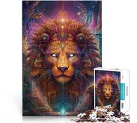 Jigsaw Puzzle for teenagers 1000 Pieces Radiant Lion für Lernspiel-Herausforderungsspielzeug Heimdekoration75x50cm