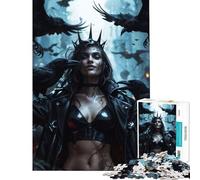 Jigsaw Puzzle for Teenagers 1000 Pieces Raven Queen Practical Game Toys Educational Games Gifts Ideas Tough Challenge (Size 38x26cm)