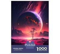 Jigsaw Puzzle for Teenagers 1000 Pieces Red Universe Landscape Adult Puzzles Toy Wall Decor But Fun And Humorous for Is Ideal As A Gift 52x38cm/1000pcs