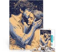 Jigsaw Puzzle for teenagers 1000 Pieces Romantic Couple Embrace Lernspiele mit vollständig ineinander greifenden, zufällig geformten Teilen38x26cm