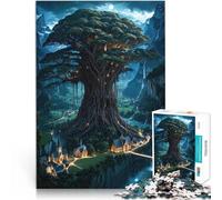 Jigsaw Puzzle for teenagers 1000 Pieces Sacred Tree of the Moonlight Valley Mustermontage Kunstwerk Geschenk38x26cm