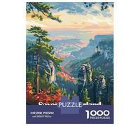 Jigsaw Puzzle for Teenagers 1000 Pieces Saxon Switzerland National Park Puzzle for Adults Relax Games For Family Fun for Is Ideal As A Gift 38x26cm/1000pcs