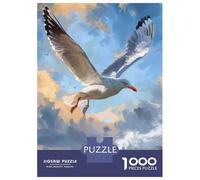 Jigsaw Puzzle for Teenagers 1000 Pieces Seagull Soaring over Ocean Waves Jigsaw Puzzle Family Games Perfect Decoration Unique Gifts for Birthday And Christmas 52x38cm/1000pcs