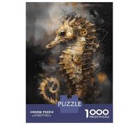 Jigsaw Puzzle for Teenagers 1000 Pieces Seahorse Imagination Jigsaws for Adults Toy Wall Decor Staycation Kill Time Parent-child Interaction 52x38cm/1000pcs