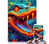 Jigsaw Puzzle for teenagers 1000 Pieces Serpent Spielspielzeug als Familiengeschenk Tolles Geschenk für Spiele38x26cm