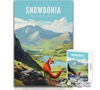 Jigsaw Puzzle for Teenagers 1000 Pieces Snowdonia National Park Educational Games Precision Cutting Secret Santa Gifts Size 50x75cm