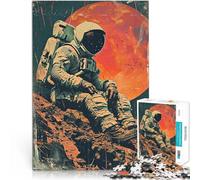 Jigsaw Puzzle for teenagers 1000 Pieces Solitary Mars Astronaut Lernspiele Lustige Aktivitäten für zu Hause, Geburtstagsgeschenk, Reisegeschenk,75x50cm