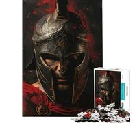 Jigsaw Puzzle for Teenagers 1000 Pieces Sparta Warrior for Birthday, Chrismas Perfect Decoration Impossible Game for And 14 Years And over (50x75cm)