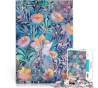 Jigsaw Puzzle for teenagers 1000 Pieces Sphynx and willow bloom Familienspaß mit vollständig ineinander greifenden, zufällig geformten Teilen38x26cm