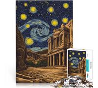 Jigsaw Puzzle for teenagers 1000 Pieces Starry Night Petra Jordan Analyse und Logik Geburtstagsgeschenk, Geschenke38x26cm