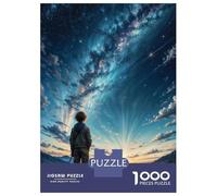 Jigsaw Puzzle for Teenagers 1000 Pieces Starry Sky Sunrise Jigsaws for Adults Hands-on Game Wall Art Unique Gifts for Birthday And Christmas 52x38cm/1000pcs