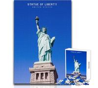 Jigsaw Puzzle for Teenagers 1000 Pieces Statue of Liberty Educational Games Precision Cutting Secret Santa Gifts Size 38x26cm