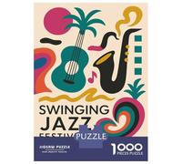 Jigsaw Puzzle for Teenagers 1000 Pieces Swinging Jazz Festival 1989 Puzzle for Adults Relax Games For Family Fun for Is Ideal As A Gift 52x38cm/1000pcs