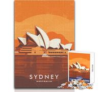 Jigsaw Puzzle for Teenagers 1000 Pieces Sydney Australia Educational Games Precision Cutting Secret Santa Gifts Size 50x75cm