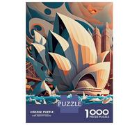 Jigsaw Puzzle for Teenagers 1000 Pieces Sydney Opera House 1 Jigsaws for Adults Hands-on Game Enhance Memory Parent-child Interaction 70x50cm/1000pcs