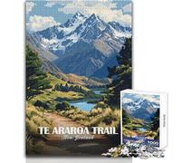 Jigsaw Puzzle for Teenagers 1000 Pieces Te Araroa Trail, New Zealand Landscape Educational Games Precision Cutting Secret Santa Gifts Size 50x75cm