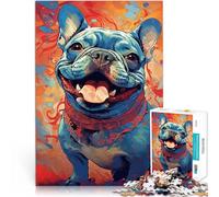 Jigsaw Puzzle for teenagers 1000 Pieces The French Bulldogs Intellektuelles Spiel Geschenke für Freunde und Familie75x50cm