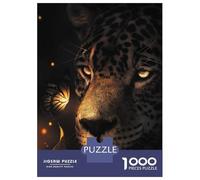Jigsaw Puzzle for Teenagers 1000 Pieces The Glowing Leopard Jigsaws for Adults Toy Wall Decor Staycation Kill Time Parent-child Interaction 70x50cm/1000pcs