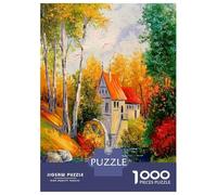 Jigsaw Puzzle for Teenagers 1000 Pieces The Mill Teenager Puzzles Hands-on Game Difficult Challenge Unique Gifts for Birthday And Christmas 52x38cm/1000pcs