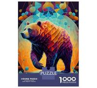 Jigsaw Puzzle for Teenagers 1000 Pieces The Slow And Mighty Bear Jigsaw Puzzle Relax Games Difficult Hard Difficult And Challenge 38x26cm/1000pcs