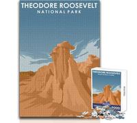 Jigsaw Puzzle for Teenagers 1000 Pieces Theodore Roosevelt Park Educational Games Precision Cutting Secret Santa Gifts Size 50x75cm
