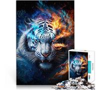 Jigsaw Puzzle for teenagers 1000 Pieces Tiger Fury für Lernspiel-Herausforderungsspielzeug Wichtelgeschenke38x26cm
