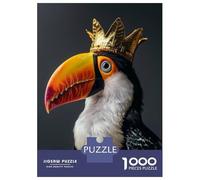 Jigsaw Puzzle for Teenagers 1000 Pieces Toucan Bird Cute King Jigsaw for Adults Hands-on Game Analysis And Logic Parent-child Interaction 52x38cm/1000pcs