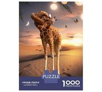 Jigsaw Puzzle for Teenagers 1000 Pieces Twisted Giraffe Jigsaw for Adults Hands-on Game Analysis And Logic Parent-child Interaction 52x38cm/1000pcs