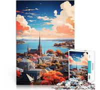 Jigsaw Puzzle for teenagers 1000 Pieces Victoria Oil Painting Schwierig Schwer Wunschliste mit dem Weihnachtsmann75x50cm