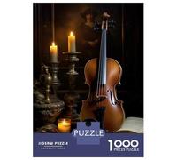 Jigsaw Puzzle for Teenagers 1000 Pieces Vintage Violin Still Life Jigsaw Puzzle Relax Games Difficult Hard Difficult And Challenge 70x50cm/1000pcs