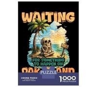 Jigsaw Puzzle for Teenagers 1000 Pieces Waiting for Something to Happen Oak Island Jigsaw Puzzle Relax Games Difficult Hard Difficult And Challenge 38x26cm/1000pcs