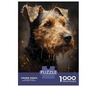 Jigsaw Puzzle for Teenagers 1000 Pieces Welsh Terrier Dog Precious Jigsaws for Adults Toy Wall Decor Staycation Kill Time Parent-child Interaction 38x26cm/1000pcs