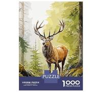 Jigsaw Puzzle for Teenagers 1000 Pieces Wild Deer Jigsaws for Adults Hands-on Game Wall Art Unique Gifts for Birthday And Christmas 52x38cm/1000pcs