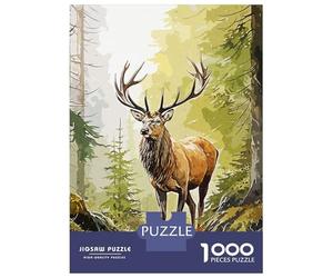 Jigsaw Puzzle for Teenagers 1000 Pieces Wild Deer Jigsaws for Adults Hands-on Game Wall Art Unique Gifts for Birthday And Christmas 52x38cm/1000pcs