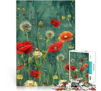 Jigsaw Puzzle for teenagers 1000 Pieces Wild flower Dekomprimierendes intellektuelles Lernspielzeug Perfekte Dekoration38x26cm