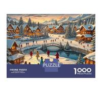 Jigsaw Puzzle for Teenagers 1000 Pieces Winter Wonderland Scene-2 Jigsaw Puzzle Relax Games Difficult Hard Difficult And Challenge 70x50cm/1000pcs