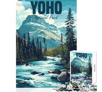 Jigsaw Puzzle for Teenagers 1000 Pieces Yoho National Park Canada Anti-Stress Toys Gift Birthday Hands-on Game Decompressing Intellectual Size 50x75cm