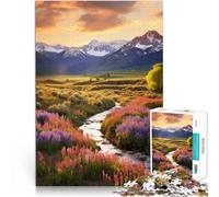 Jigsaw Puzzle for teenagers 2000 Pieces Mountains - Vibrant Valley Views Mustermontage Ein Kunstwerk70x100cm
