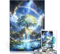 Jigsaw Puzzle for teenagers 2000 Pieces Spiritual rainbow tree Lustige Spiele Wunschliste mit dem Weihnachtsmann70x100cm