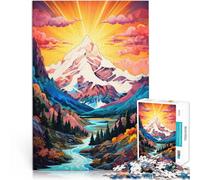 Jigsaw Puzzle for teenagers 2000 Pieces Summer mountains art Lustige Spiele Wunschliste mit dem Weihnachtsmann70x100cm