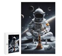 Jigsaw Puzzle for Teenagerss 1000 PCS Astronaut in Space Playing Chess Jigsaw for Adults Hands-on Game Wall Art Difficult And Challenge 1000 PCS