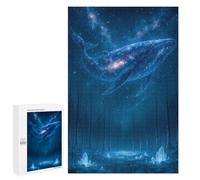 Jigsaw Puzzle for Teenagerss 1000 PCS Celestial Whale Over Forest Puzzle for Adults Relax Games Perfect Decoration Birthday And Unique Gifts 1000 PCS