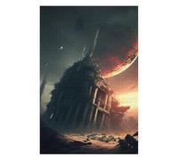 Jigsaw Puzzle for Teenagerss 1000 PCS Distant Planet's Shadowed Ruins Teenagers Puzzles Anti-Stress Toys Presents for Women Parent-child Interaction 1000 PCS