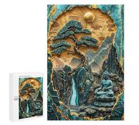 Jigsaw Puzzle for Teenagerss 1000 PCS Divine Reflection Kintsugi Teenagers Puzzles Anti-Stress Toys Enhance Memory for Is Ideal As A Gift 1000 PCS