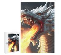 Jigsaw Puzzle for Teenagerss 1000 PCS Dragon Breath Fire Artwork Jigsaw for Adults Hands-on Game Wall Art Difficult And Challenge 1000 PCS