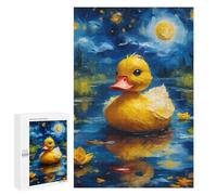 Jigsaw Puzzle for Teenagerss 1000 PCS Duck And Starry Night Adult Puzzles Relax Games Pattern Assembly Parent-child Interaction 1000 PCS