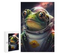 Jigsaw Puzzle for Teenagerss 1000 PCS Frog in Space Suit Jigsaw for Adults Hands-on Game Wall Art Difficult And Challenge 1000 PCS